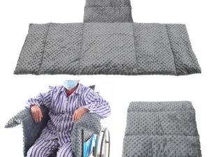 Adjustable, Soft, and Warm Wheelchair Cushion Set with Slip-Resistant Backrest - Tailored for Elderly Patients as a Posture Corrector